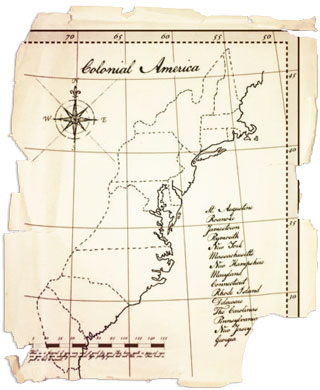 Map of the Colonies