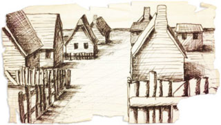 Drawing of Settlement