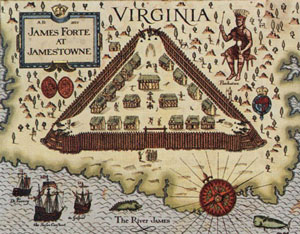 map of James Fort at Jamestown