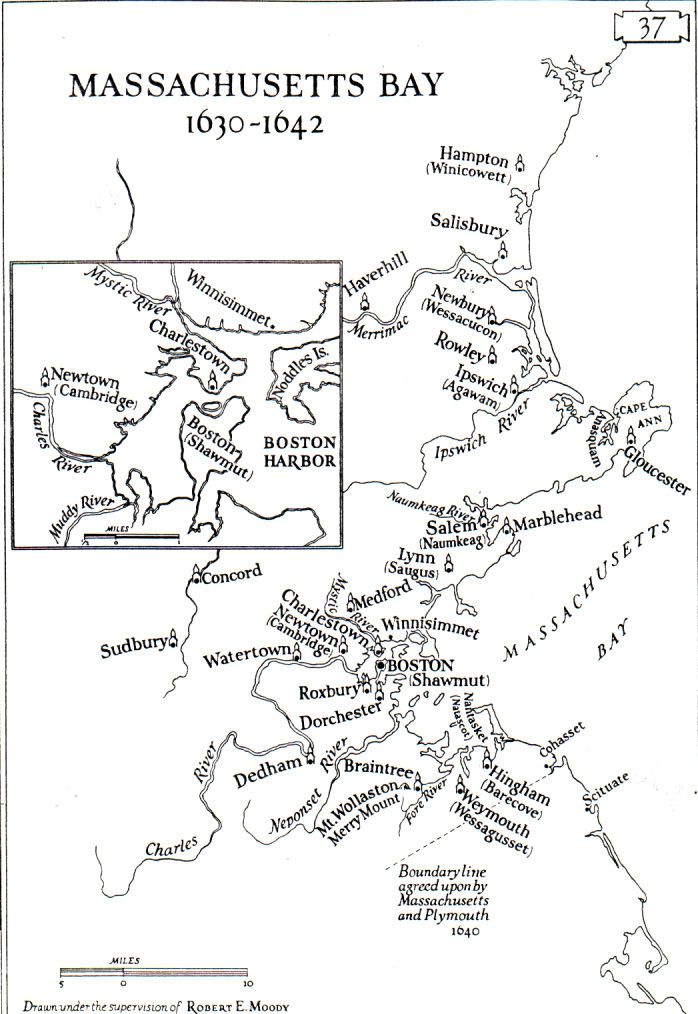 How were the settlers in Plymouth County different than the Massachusetts Bay Colony settlers?